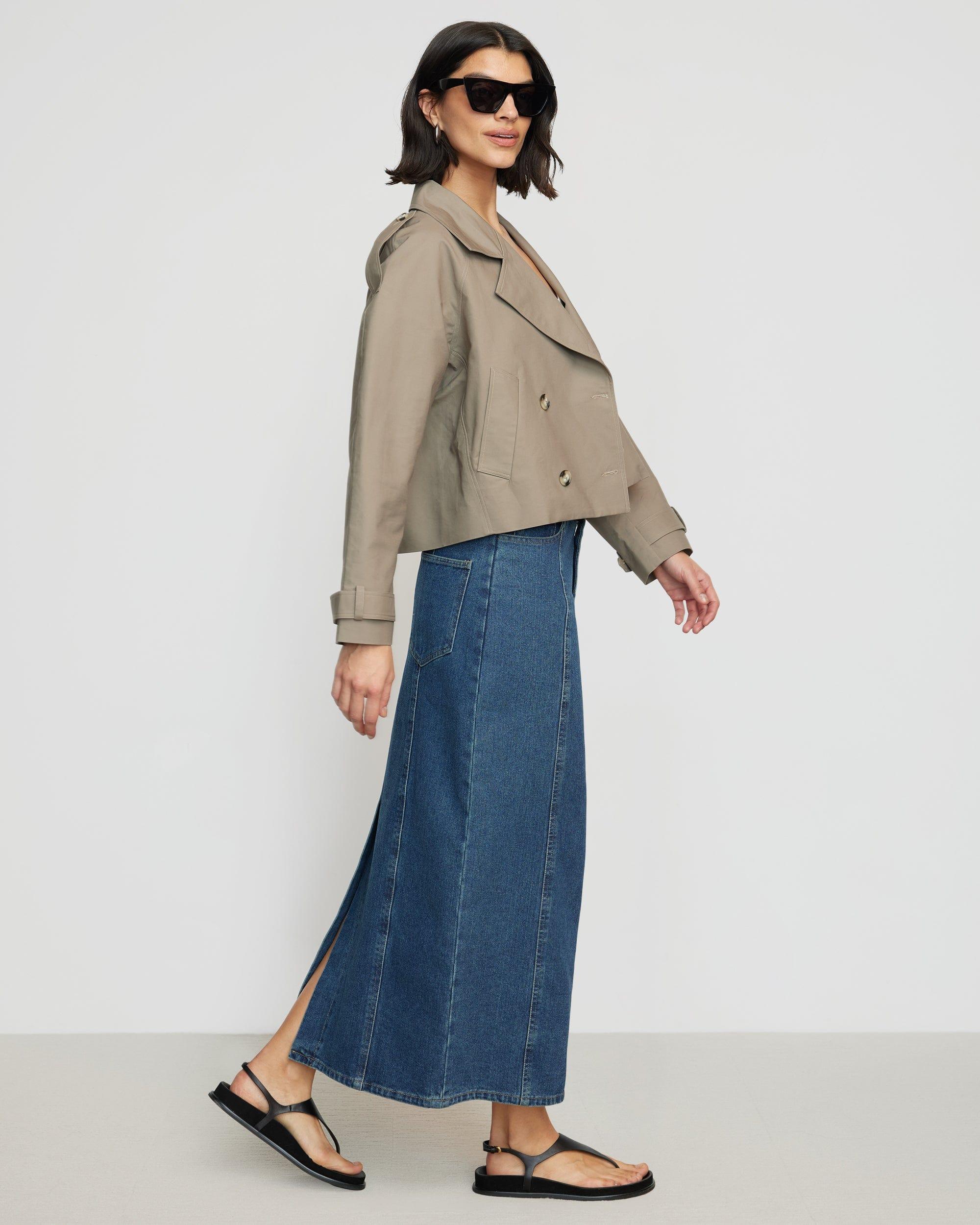 Luca Cropped Trench Jacket Product Image