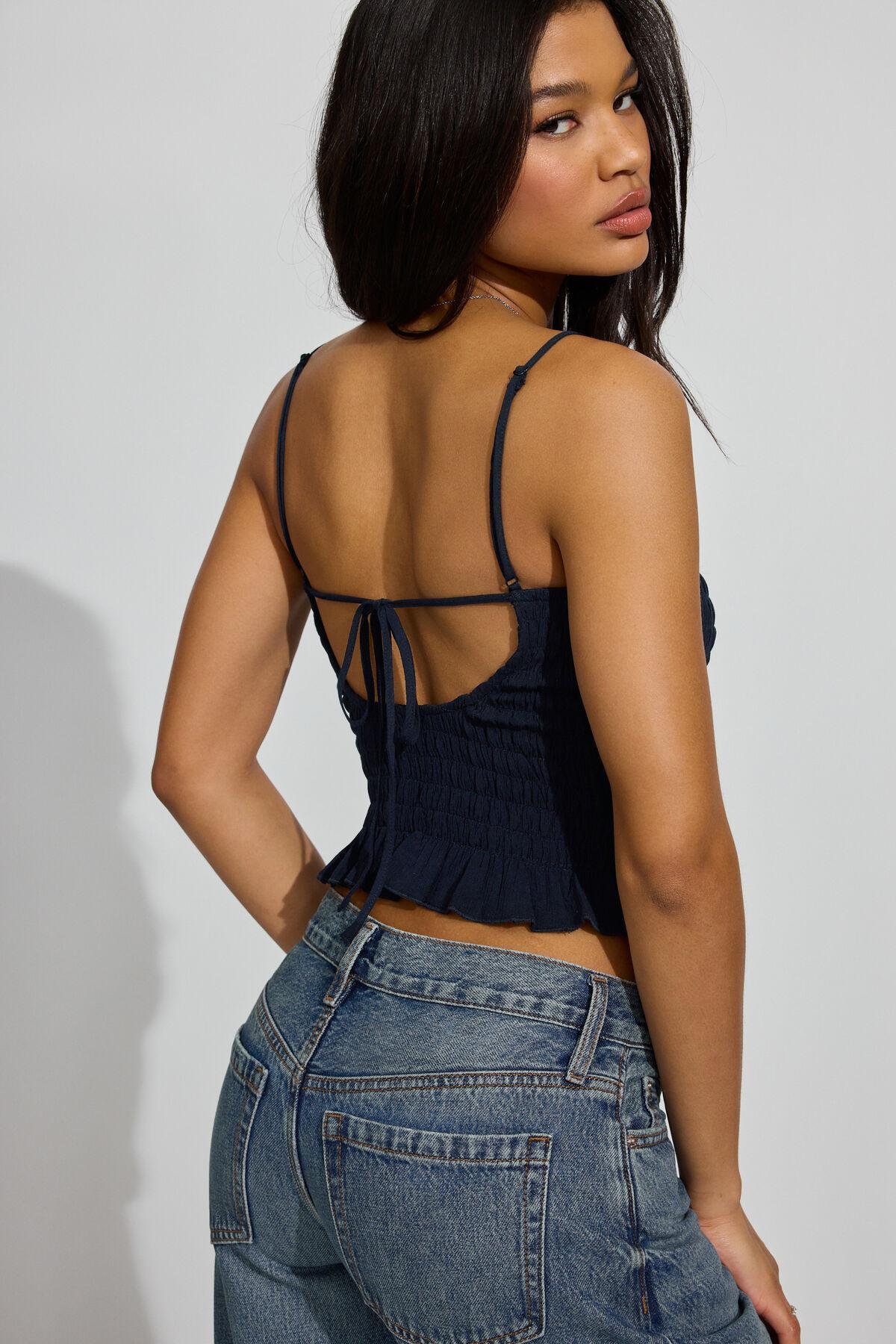 Open Back Smocked Cami Top Product Image