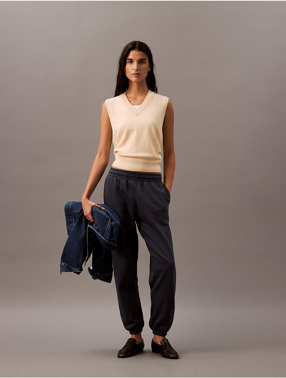 Calvin Klein Women's Archive Logo Fleece Joggers - Black - XL Product Image