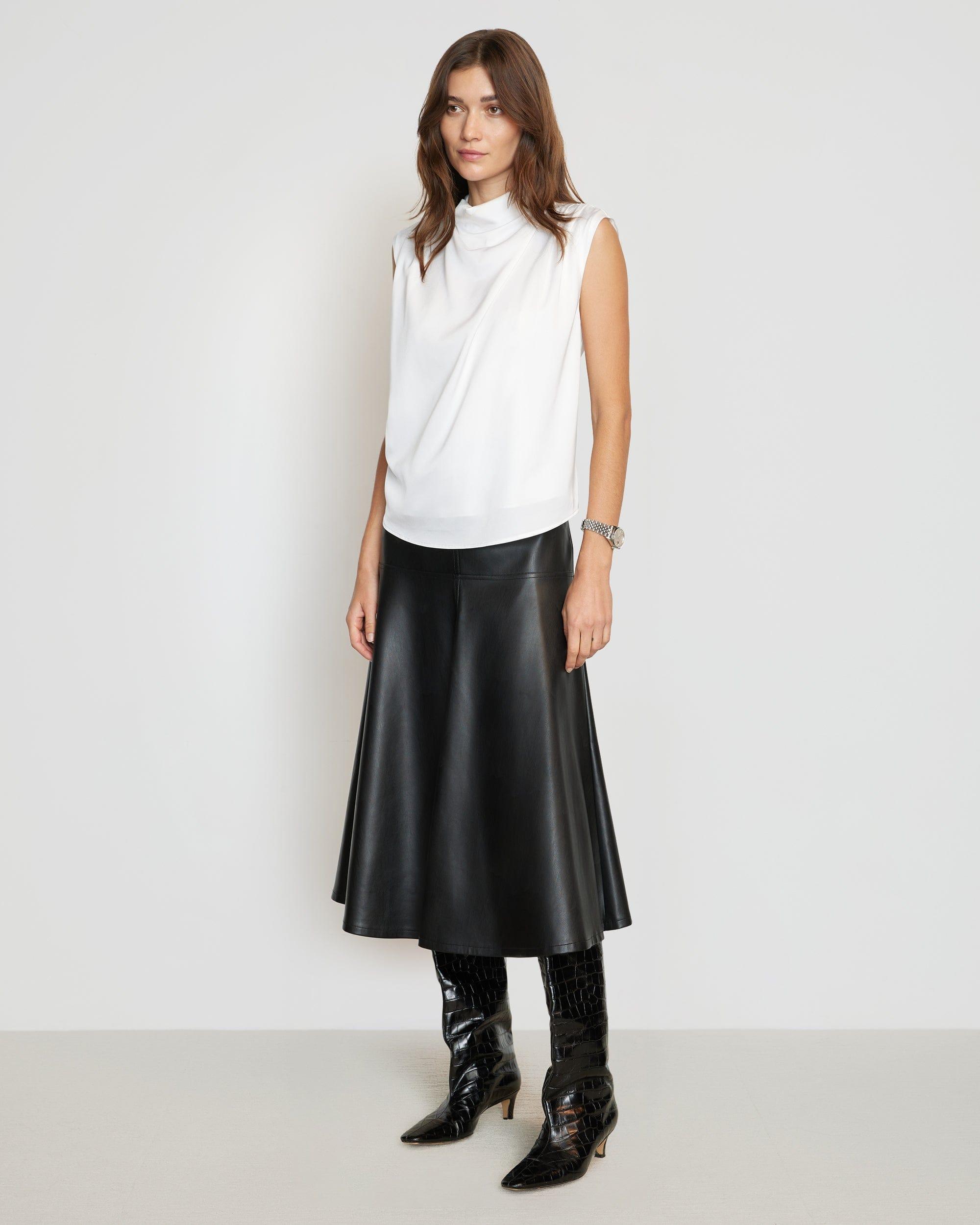 Allegra Gathered-Neck Sleeveless Blouse Product Image