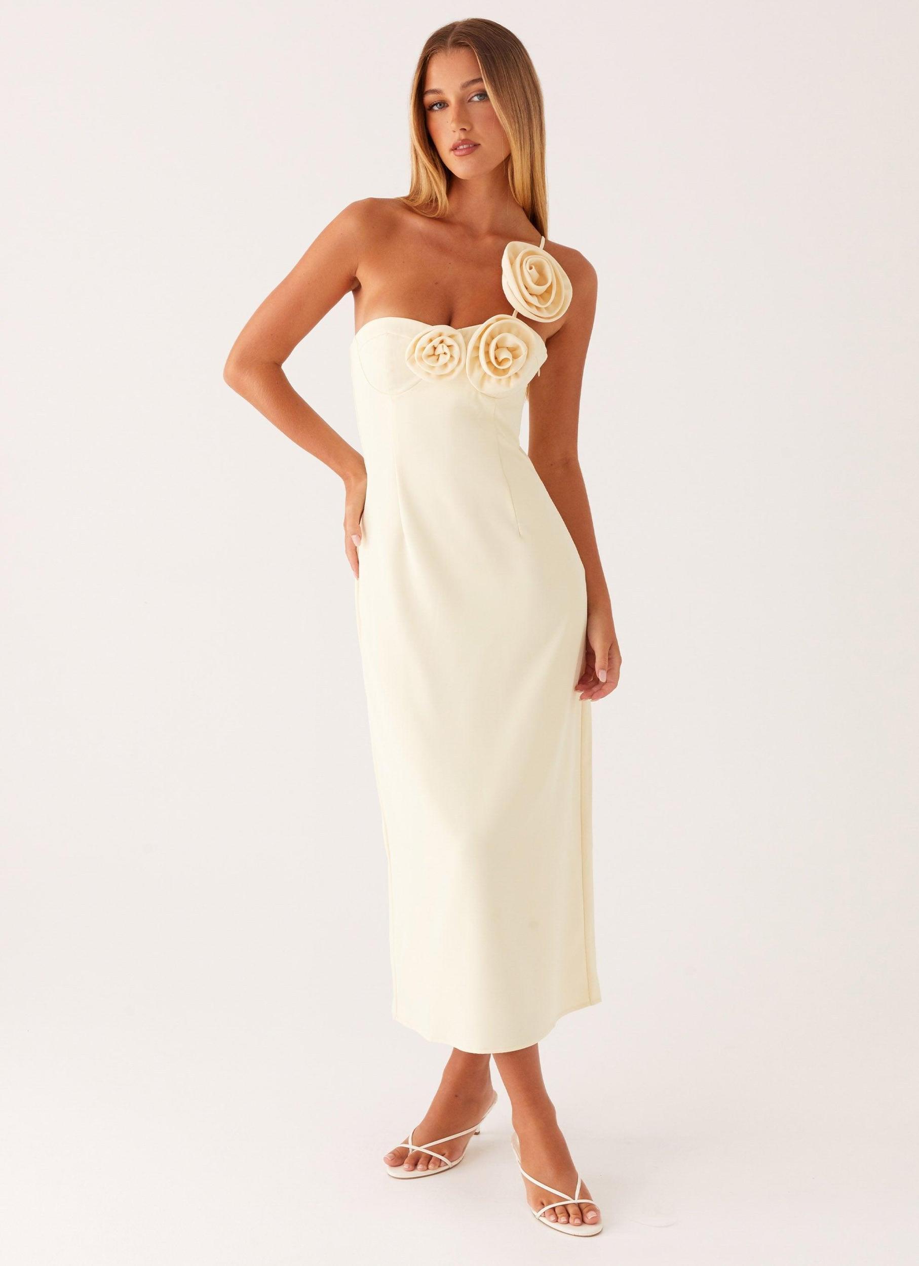 Sweetpea Midi Dress - Yellow Product Image
