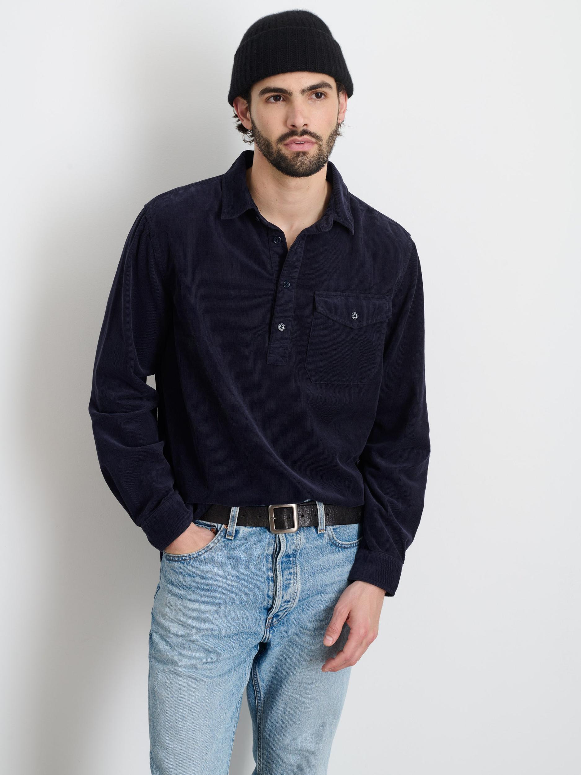 Carter Popover Shirt In Fine Wale Corduroy Product Image