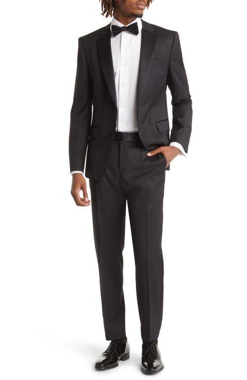 Mens Halven Gentry Satin Lapel Wool Two-Piece Tuxedo Product Image