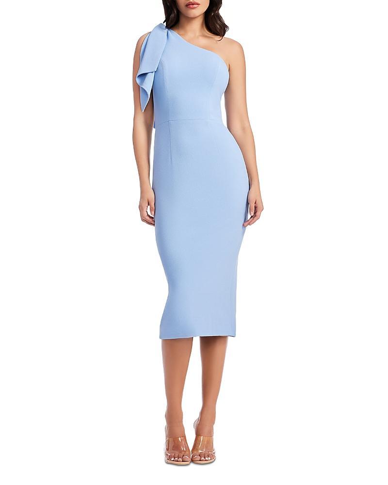 Dress the Population Tiffany One Shoulder Midi Dress Product Image