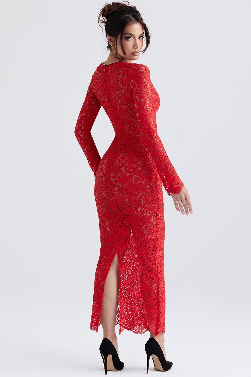 Grace Ivory Crystallised Mini Dress Product Image