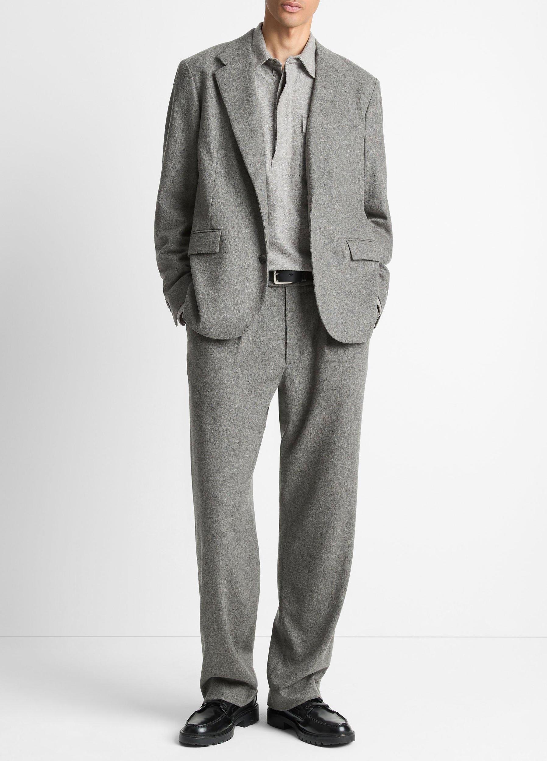 Italian Wool-Blend Flannel Blazer Product Image