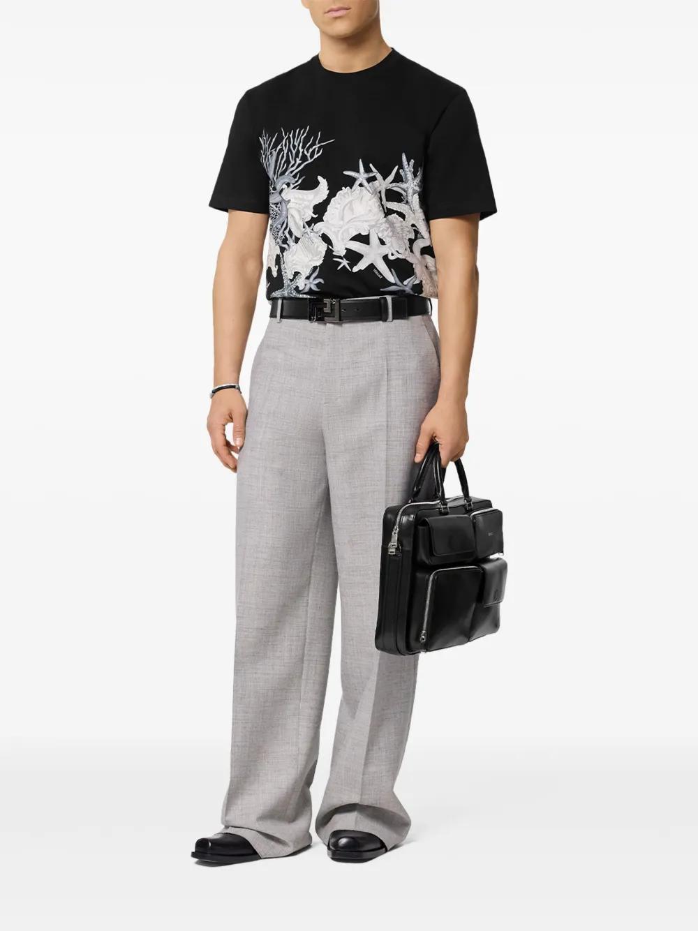 Barocco Sea cotton T-shirt Product Image