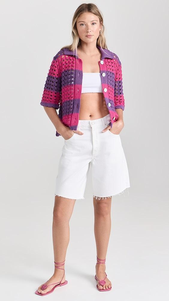 Little Lies Violet Crochet Top | Shopbop Product Image