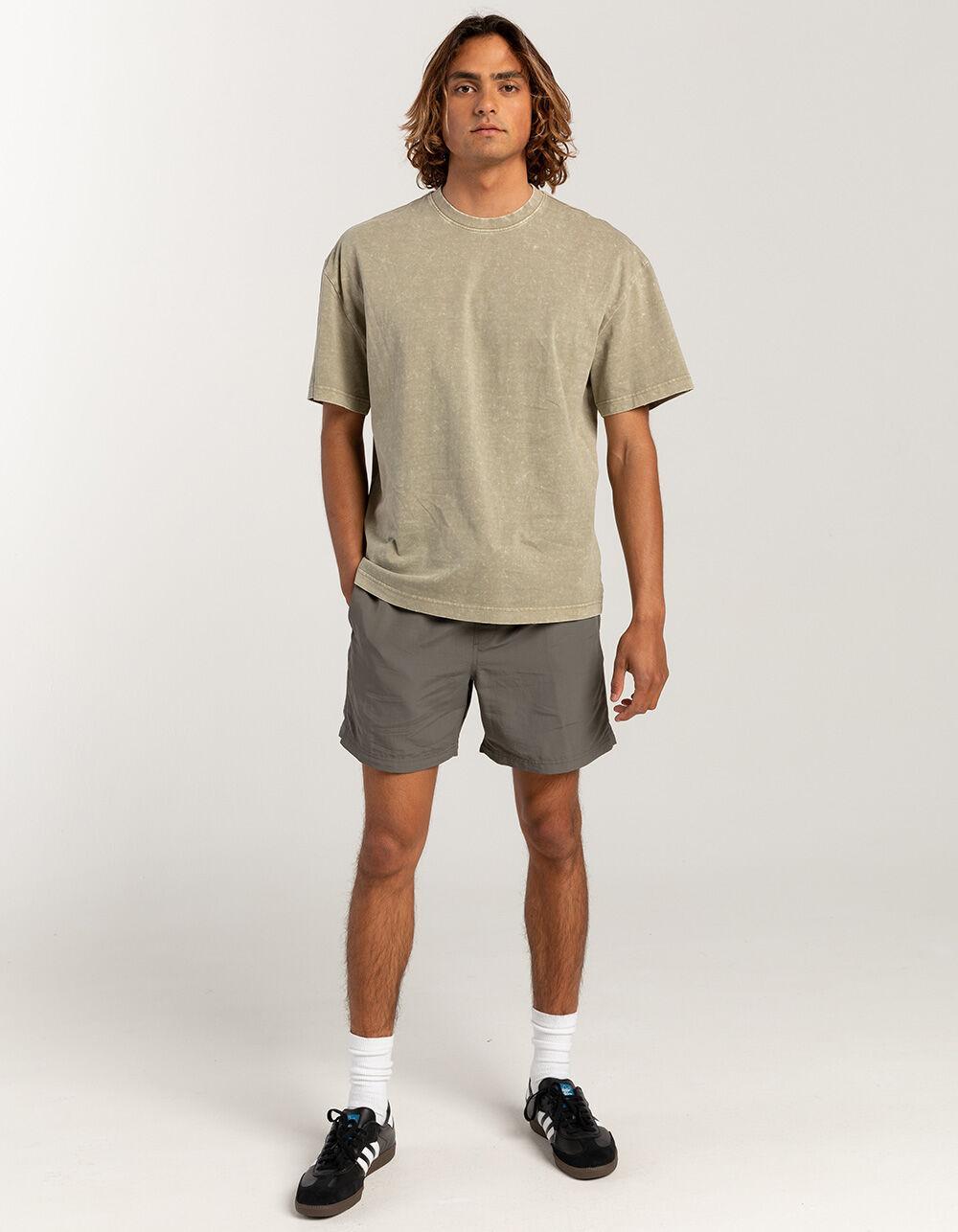 RSQ Mens Acid Wash Oversized Tee - LIGHT BLUE Product Image