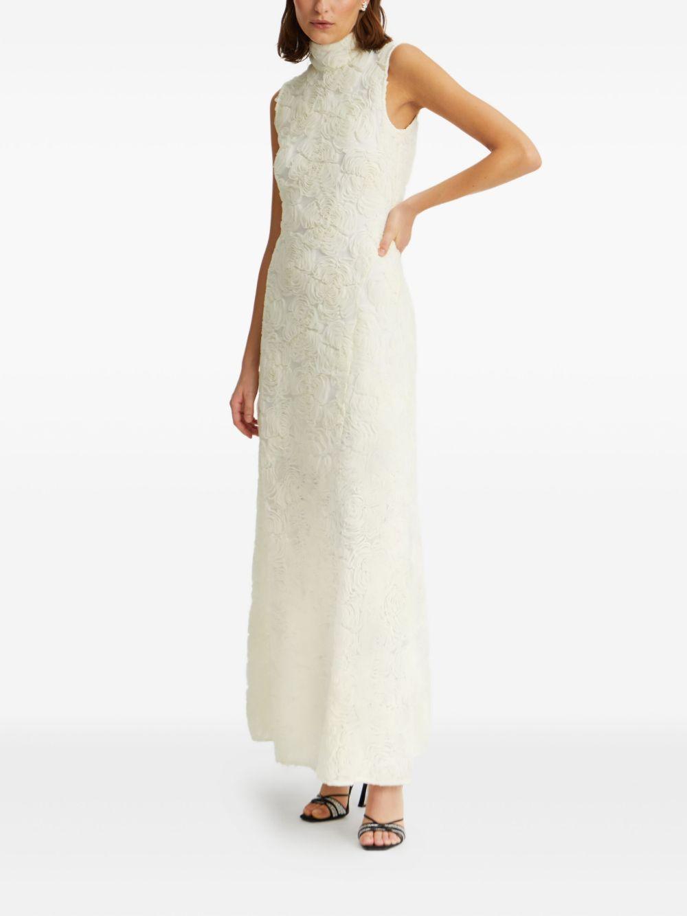 floral-embroidered maxi dress Product Image