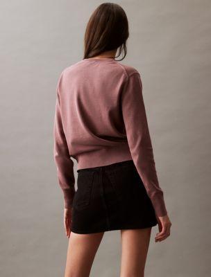 Smooth Cotton Relaxed Monogram Logo Sweater Product Image