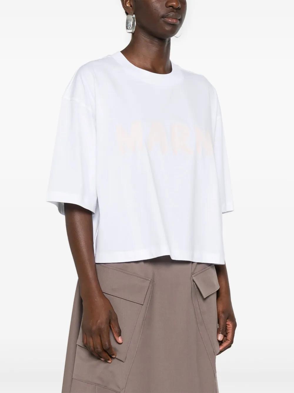 cropped organic cotton T-shirt Product Image