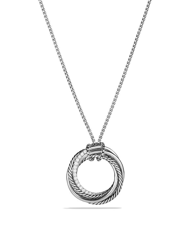David Yurman Crossover Pendant Necklace with Diamonds Product Image