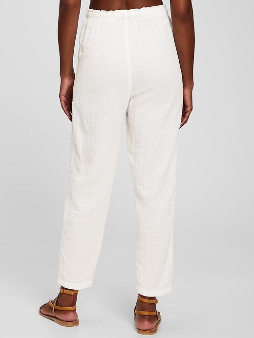 Crinkle Gauze High Rise Pull-On Pants Product Image