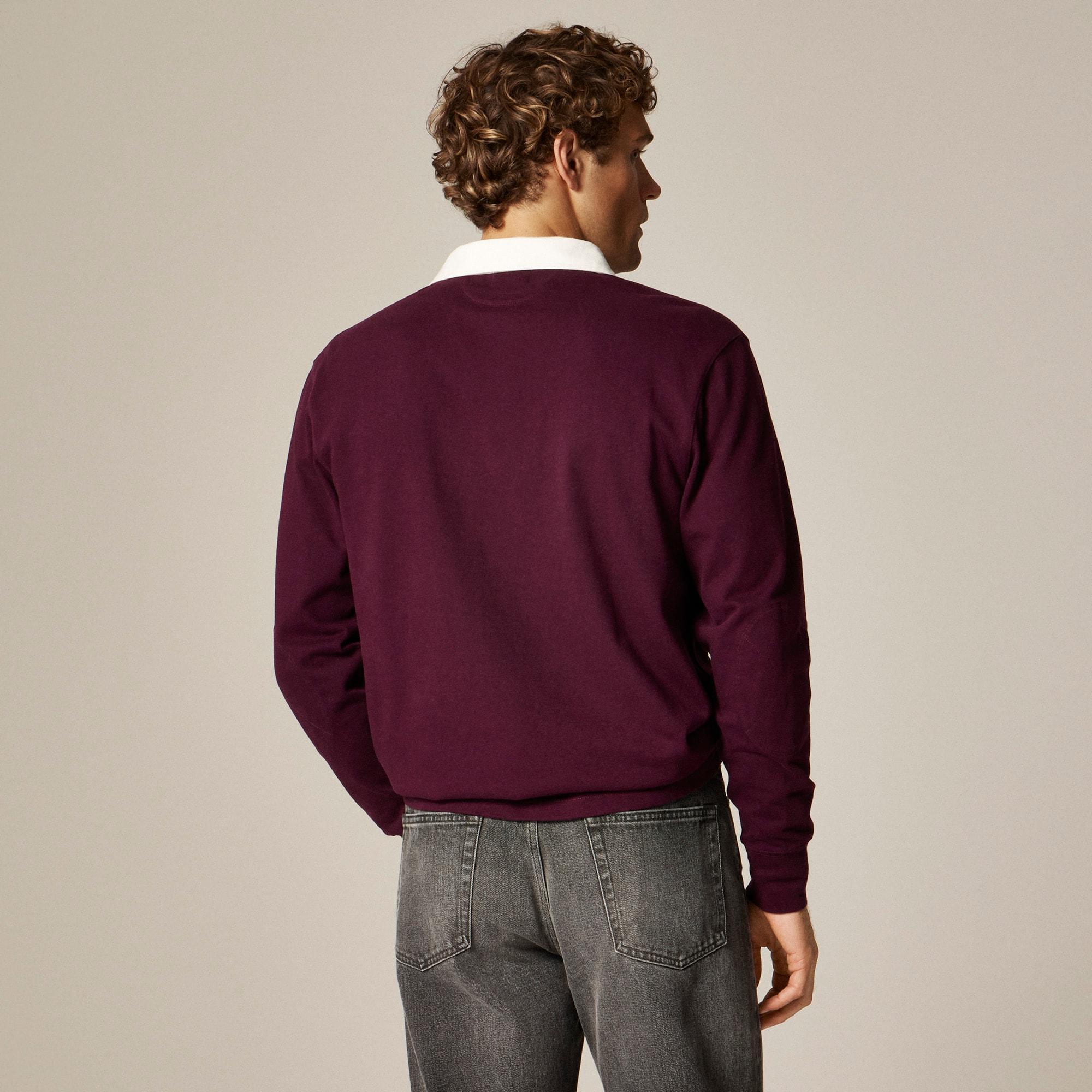 Rugby shirt with striped placket Product Image