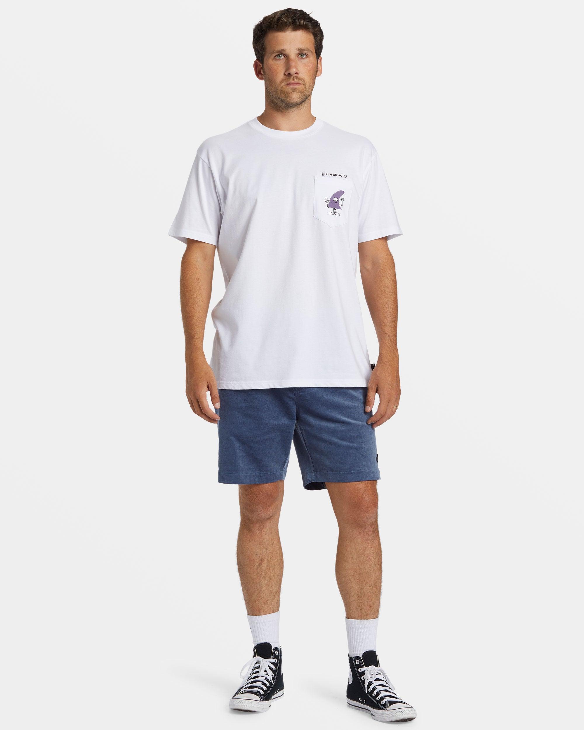 Larry Layback Corduroy 18" Shorts - Slate Blue Male Product Image