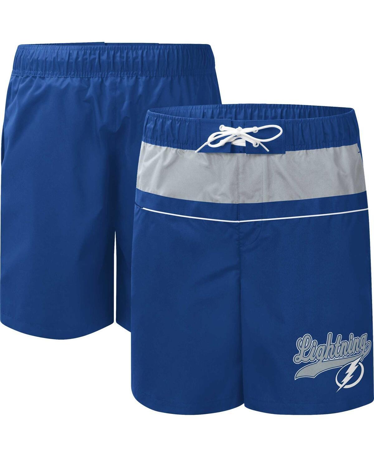 Men's Starter Blue Tampa Bay Lightning Freestyle Volley Swim Shorts, Size: XL, Lgh Blue Product Image
