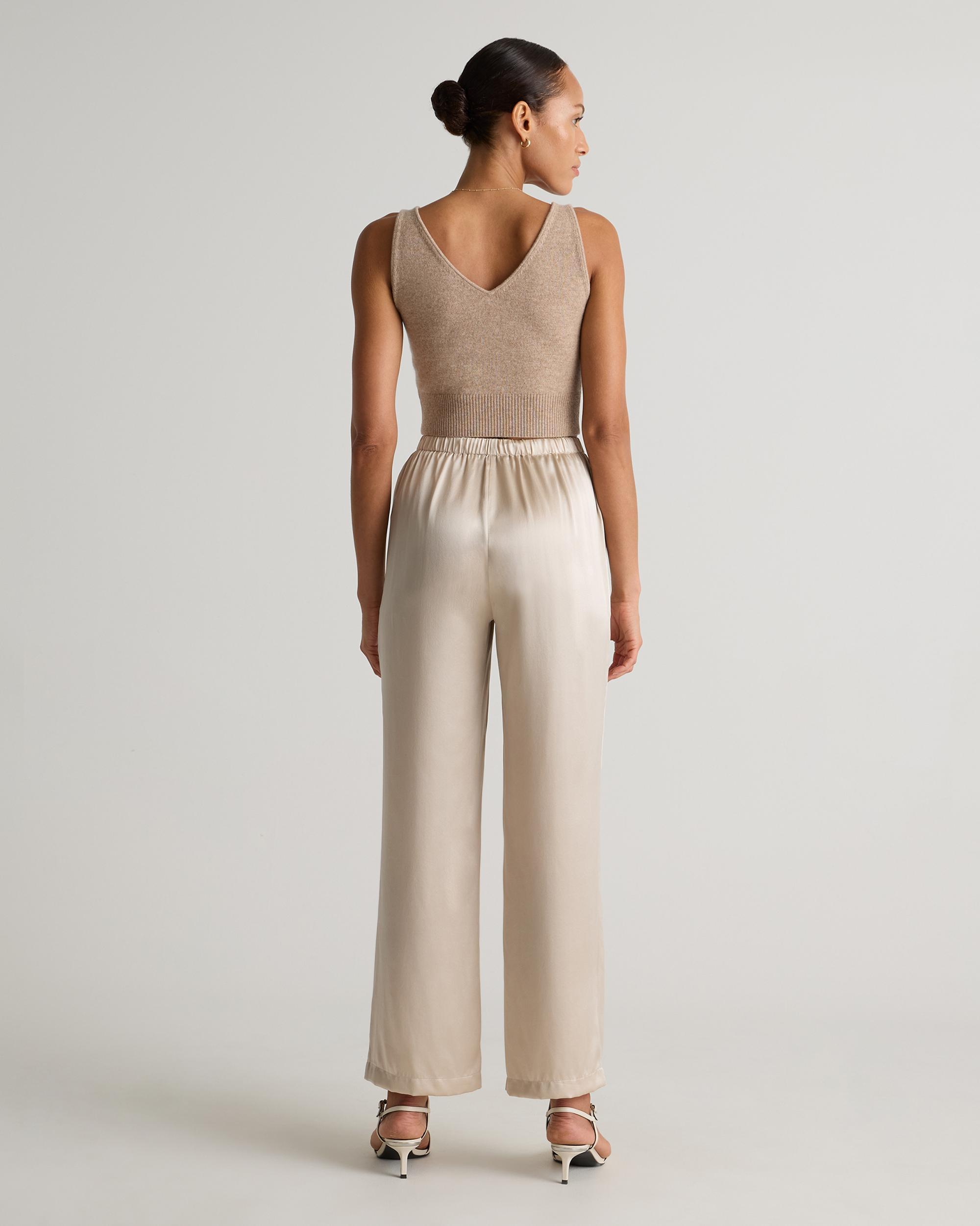 Quince | Women's Drawstring Wide Leg Pants Silk Product Image