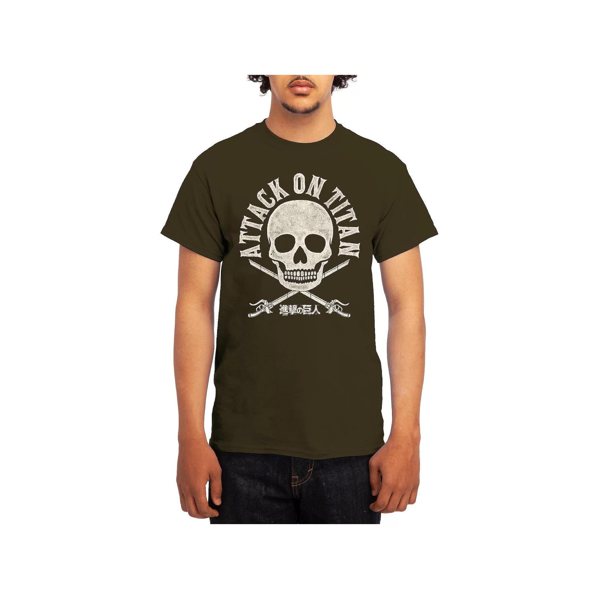 Men's Attack on Titan Red Titan Versus Titan Tee, Boy's, Size: Medium, Blue Product Image