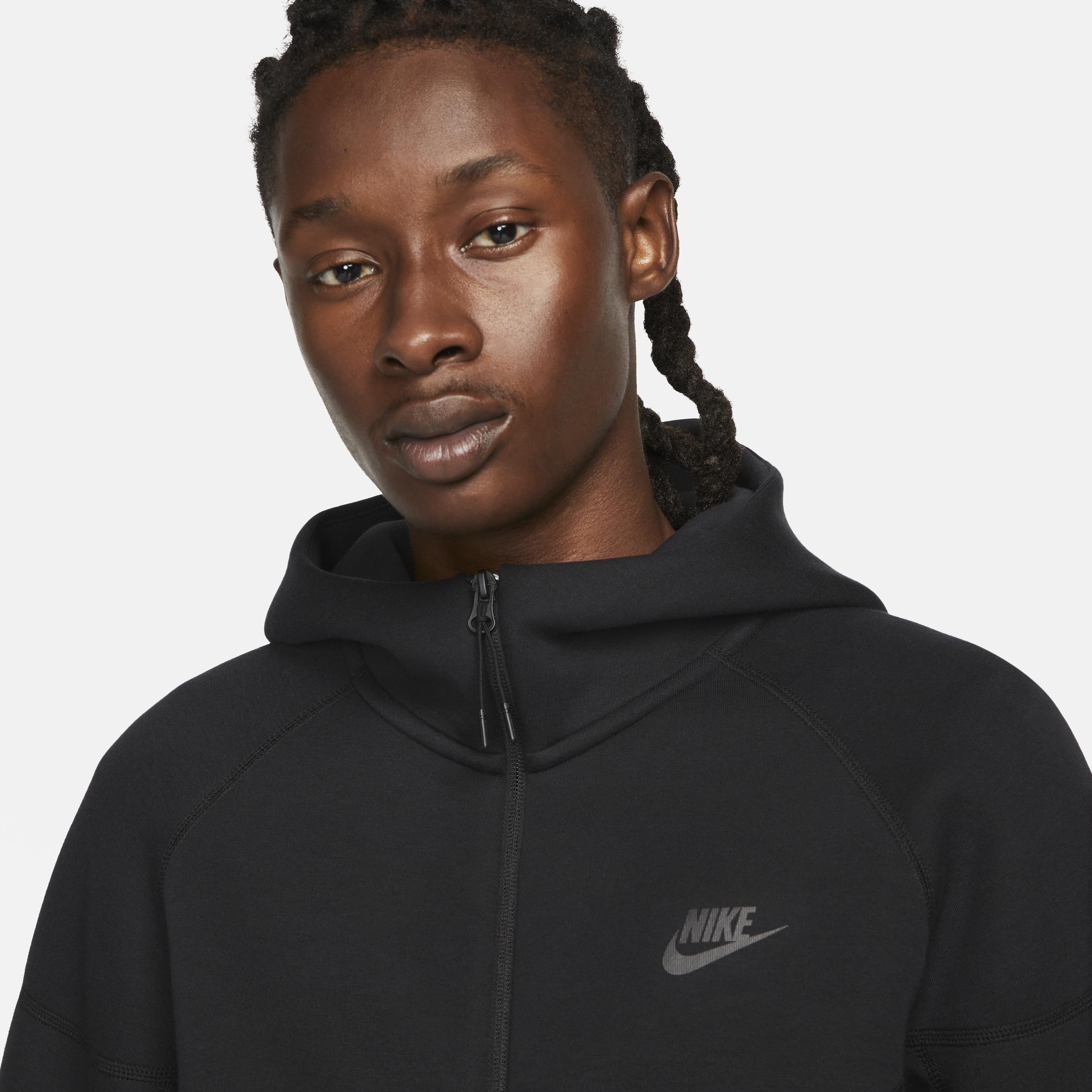 Nike Tech Fleece full zip hoodie in gray Product Image