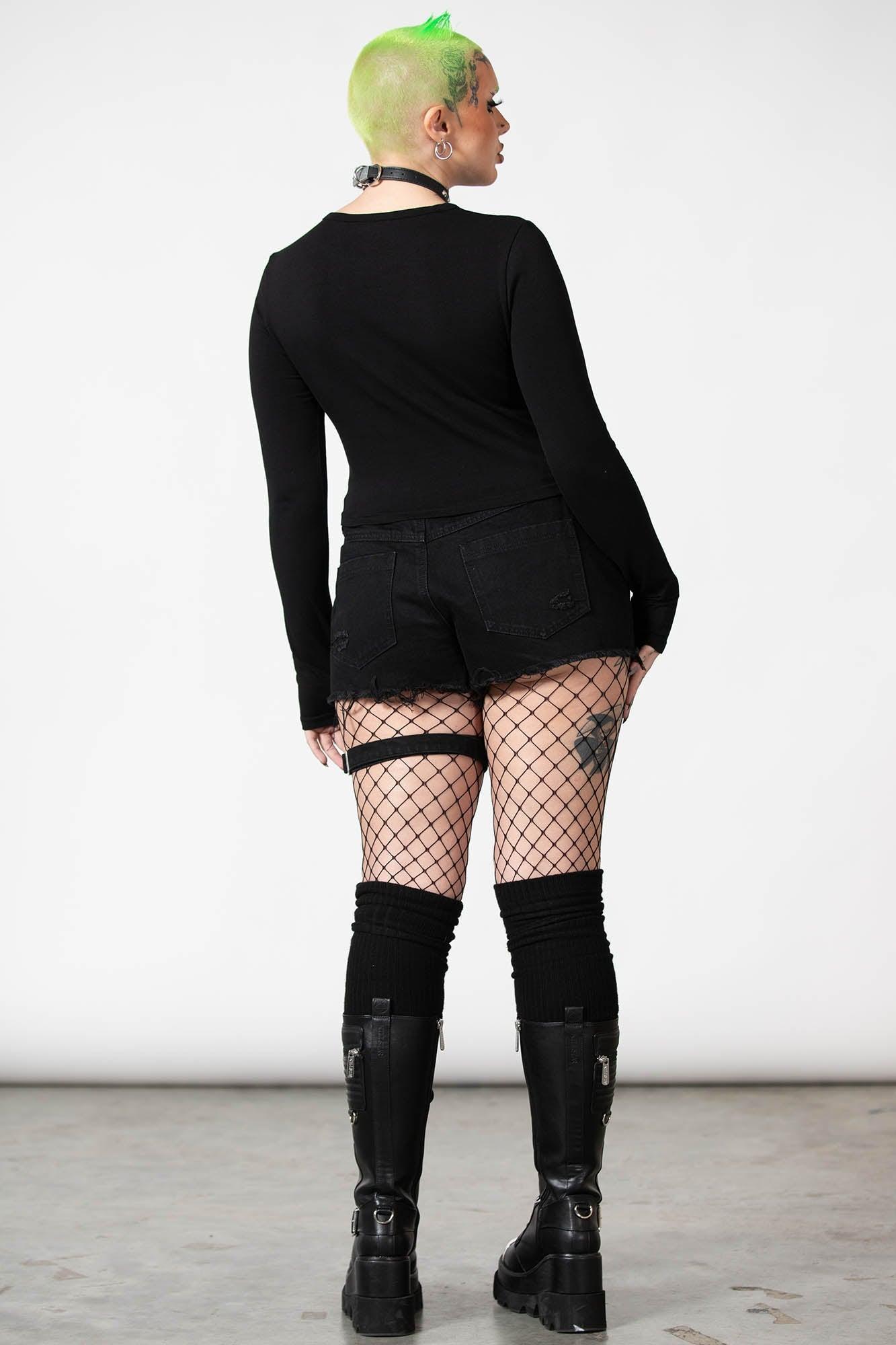 Sirena Slashed Long Sleeve Top - Resurrect Female Product Image