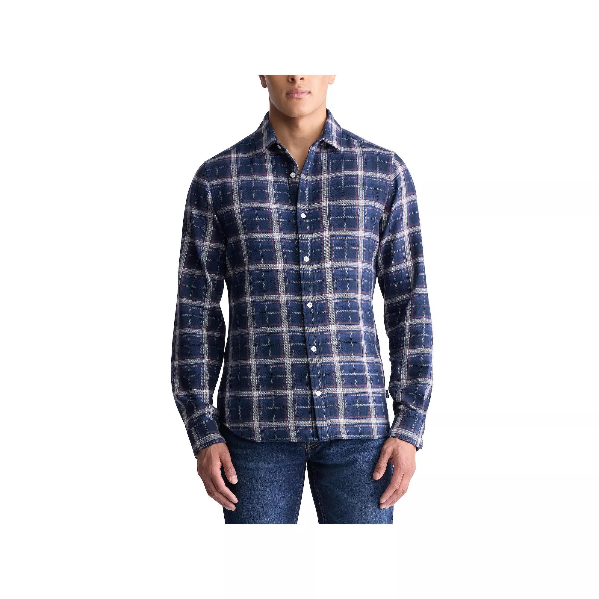 Mens Buffalo Jeans Flannel Green Plaid Product Image