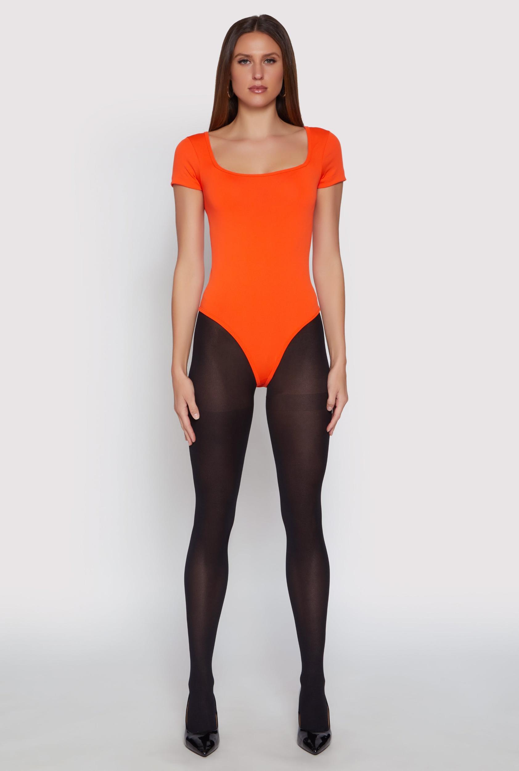 Womens Square Neck Seamless Bodysuit Product Image