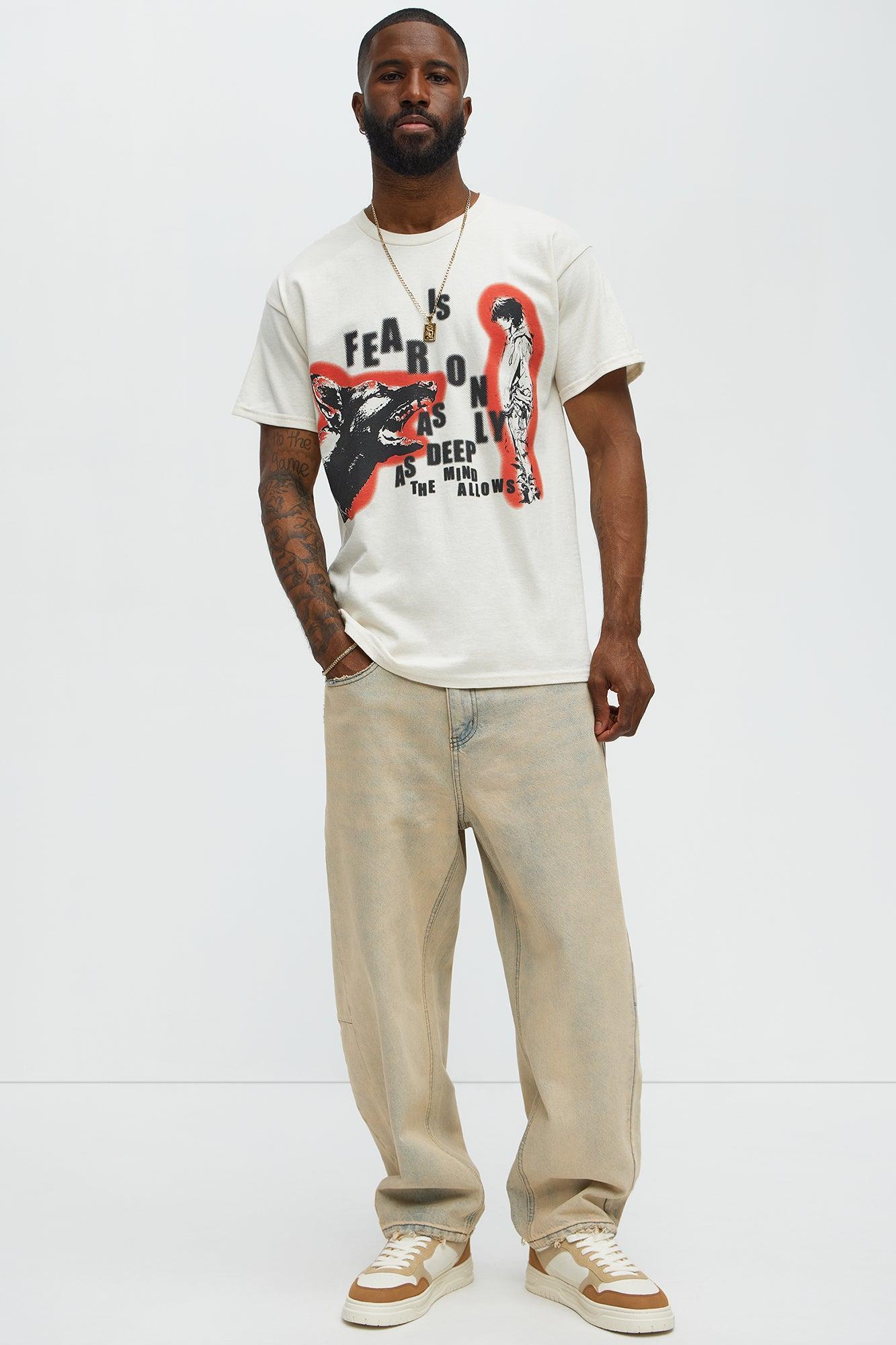 Fear Is Only Short Sleeve Tee - Natural Product Image