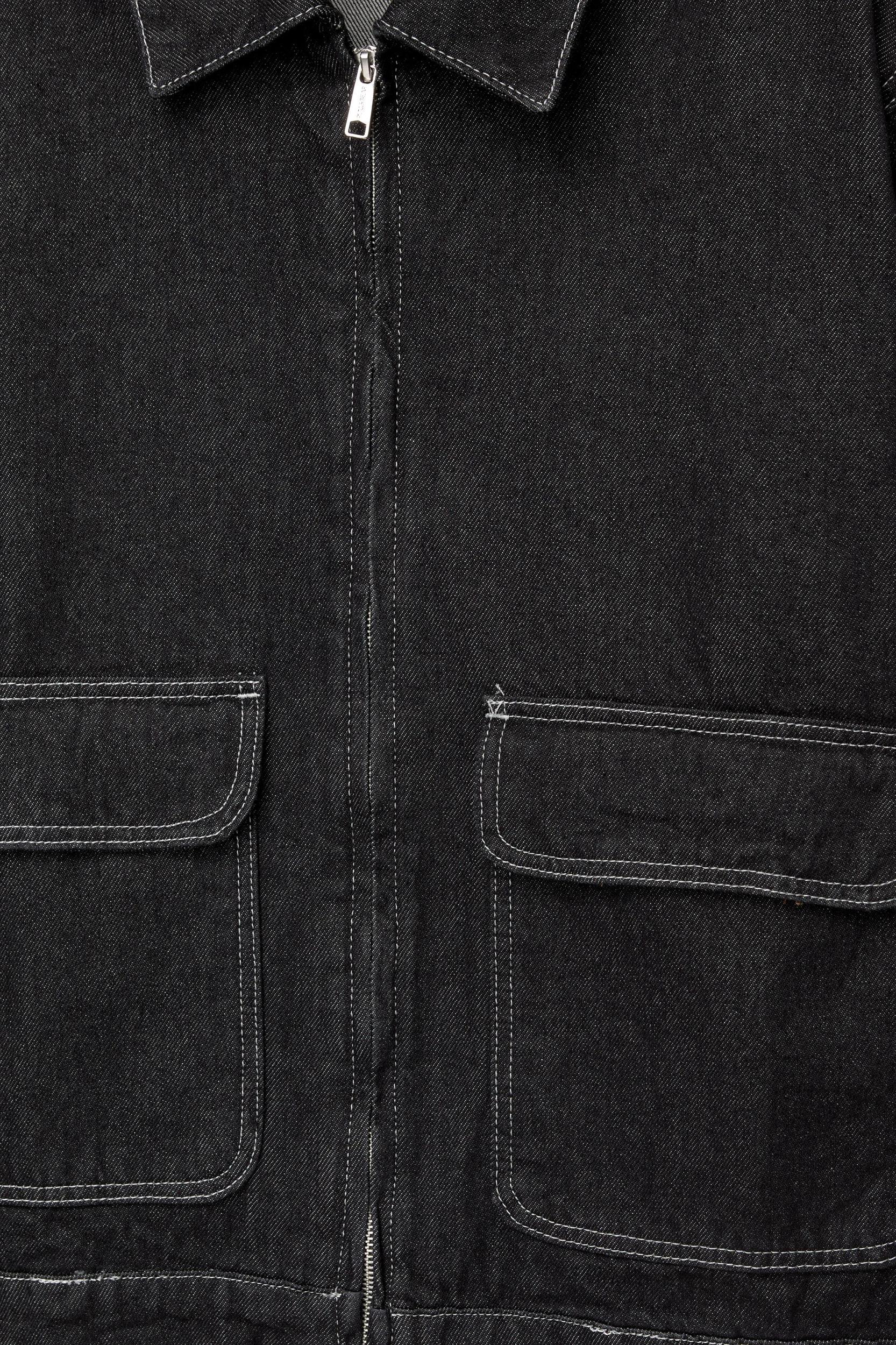 Denim jacket with pockets Product Image