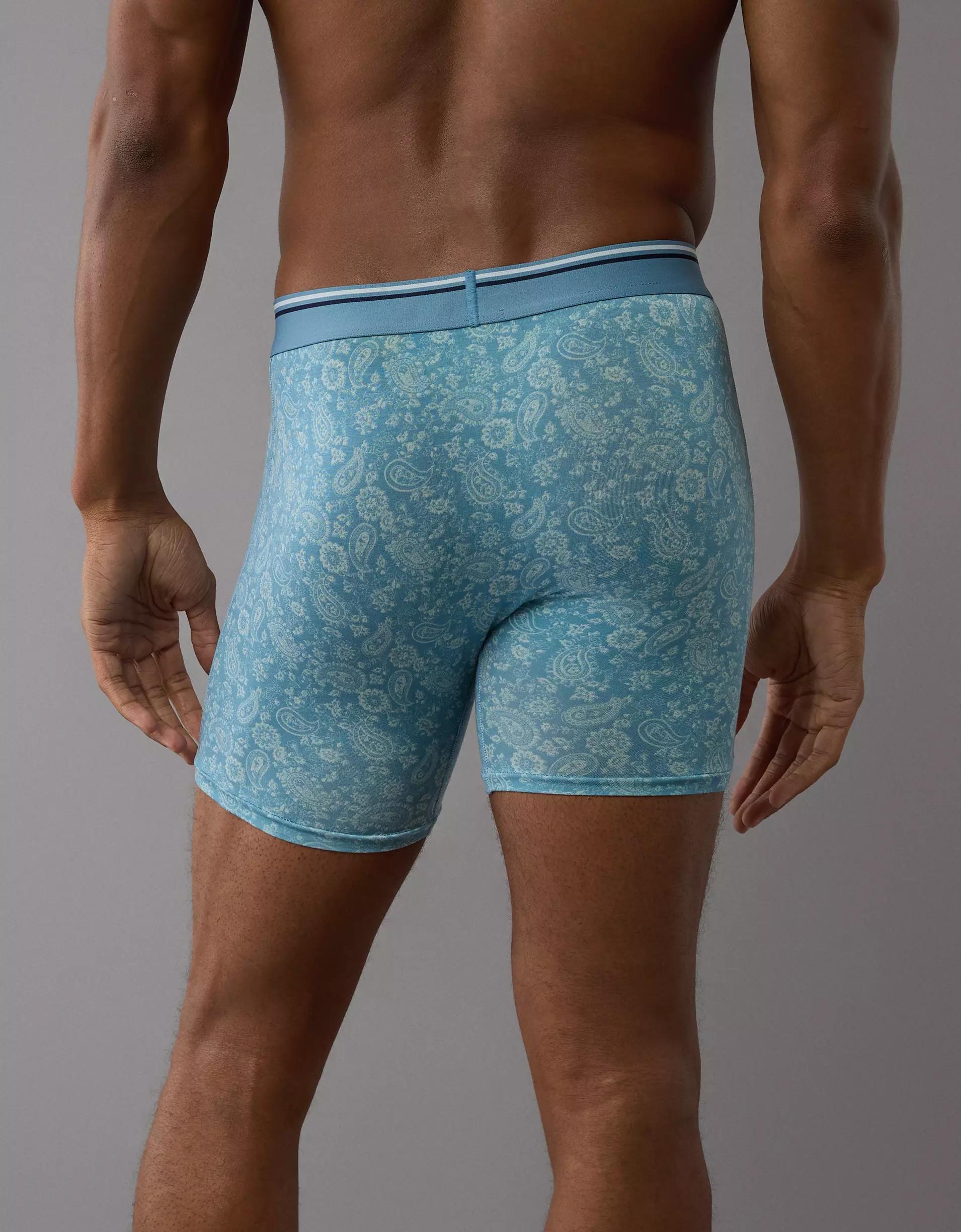 AEO Men's Paisley 6" Ultra Soft Boxer Brief Product Image