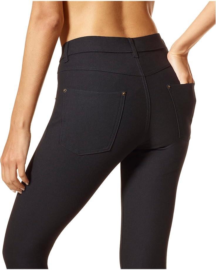 Ripped Knee Denim Leggings Product Image