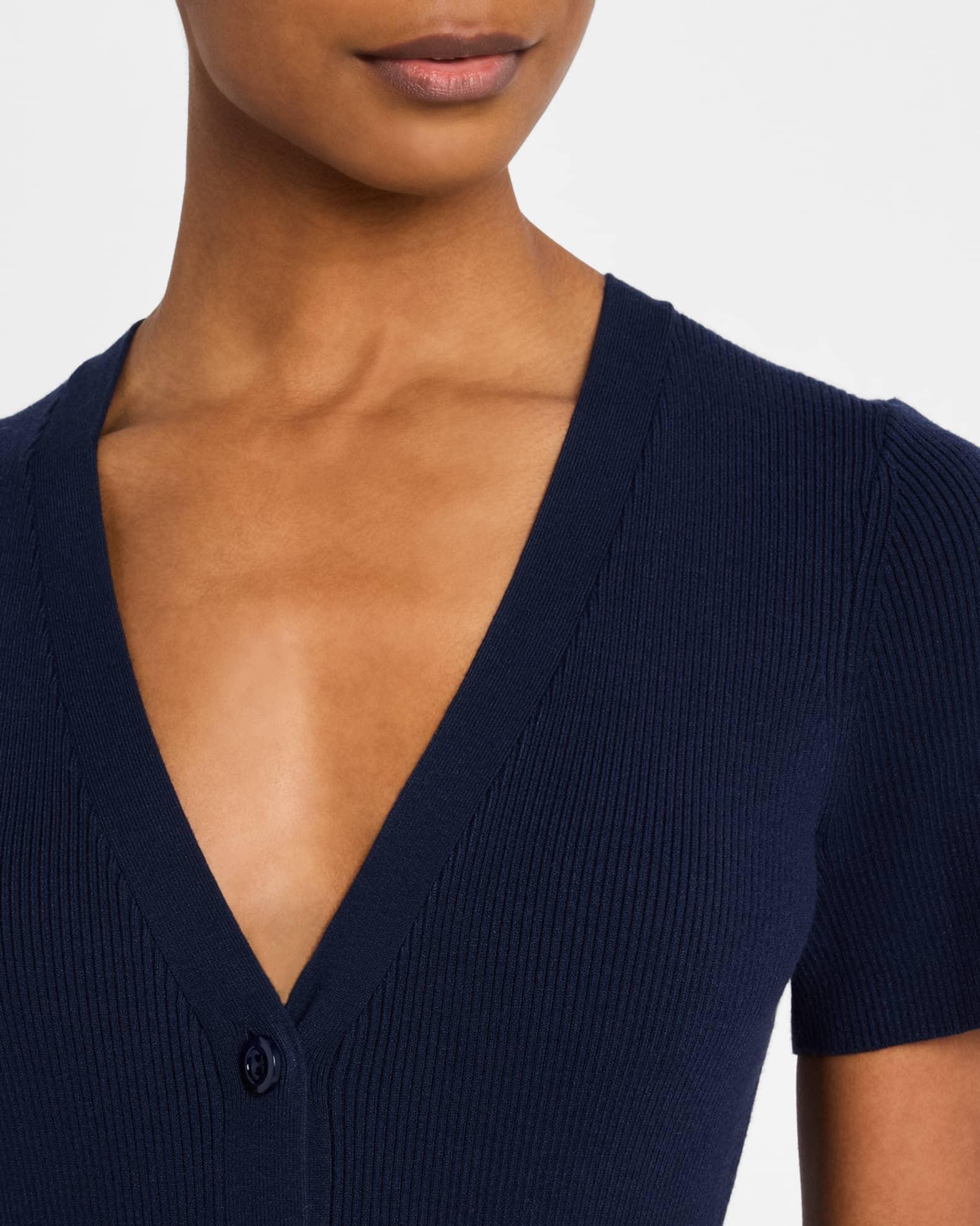 Agnes Short-Sleeve Cardigan Dress Product Image
