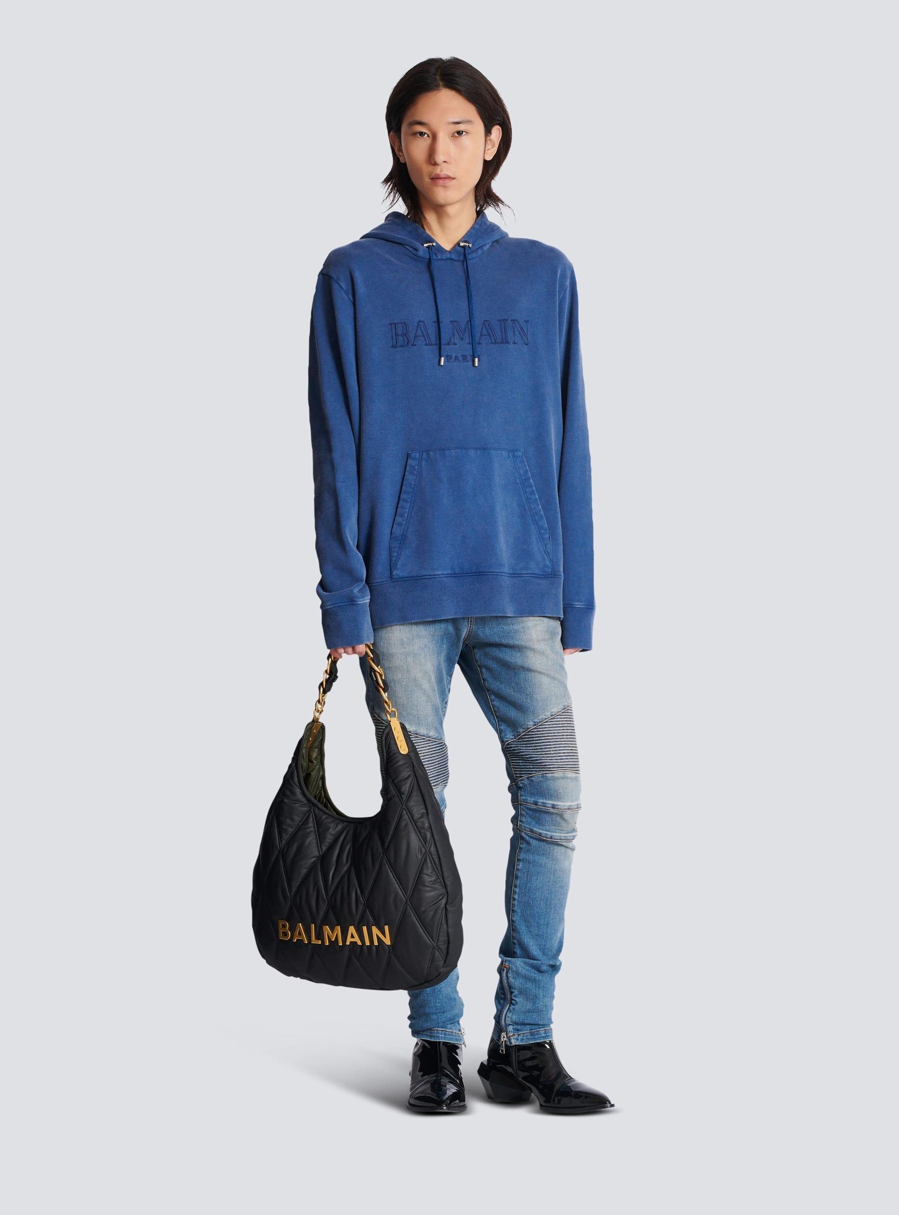 Vintage Balmain embroidered hoodie Product Image