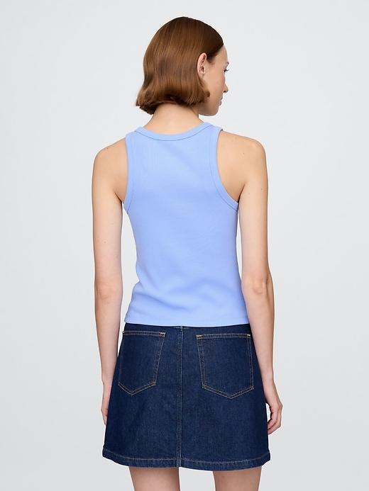 Modern Rib Logo Halter Top Product Image