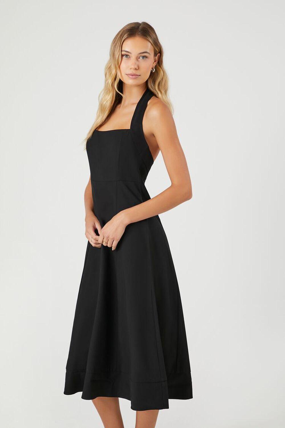 Twill Halter A-Line Maxi Dress | Forever 21 Product Image