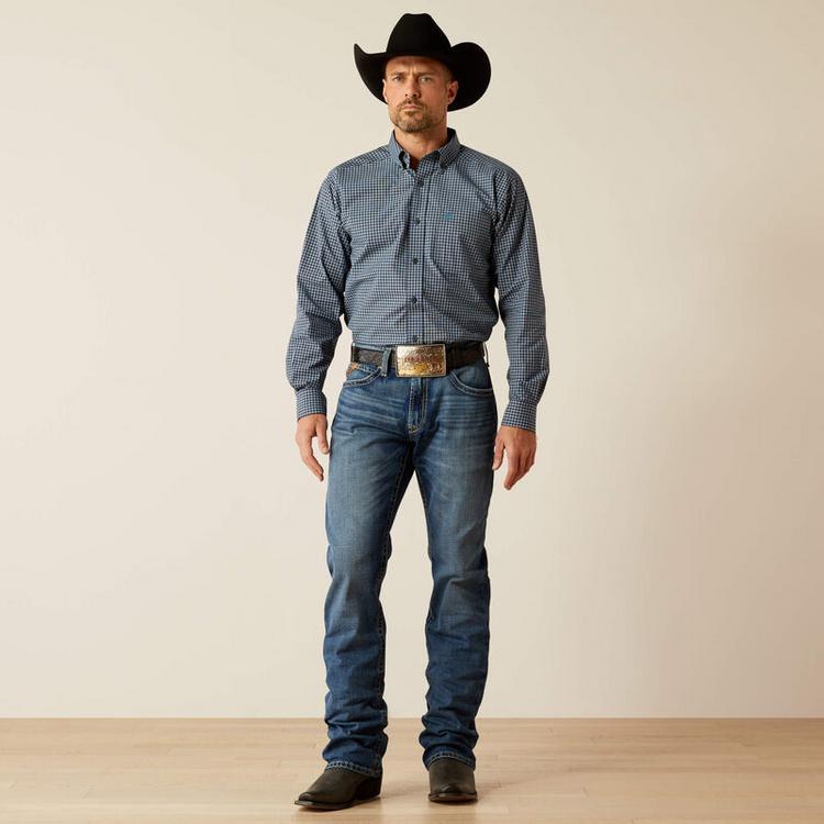 SALE Ariat® Men's M4 Relaxed Nate Boot Cut Jeans in Heath Product Image