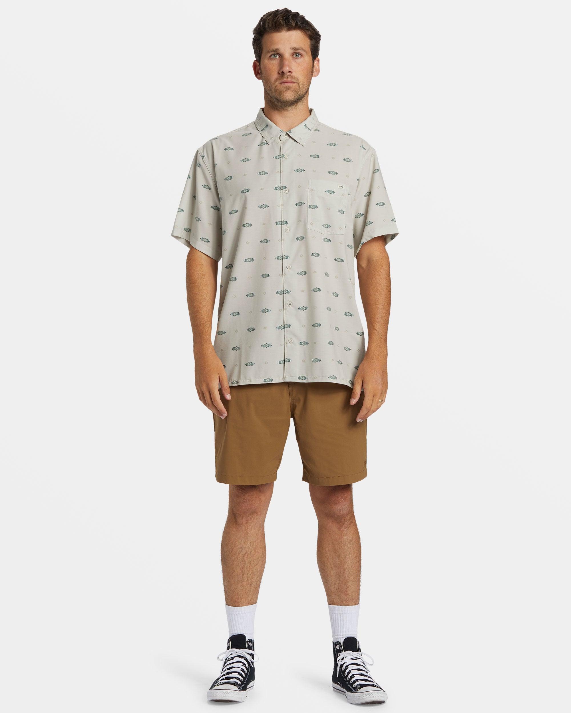 A/Div Surftrek Trail Short Sleeve Shirt - Stone Male Product Image