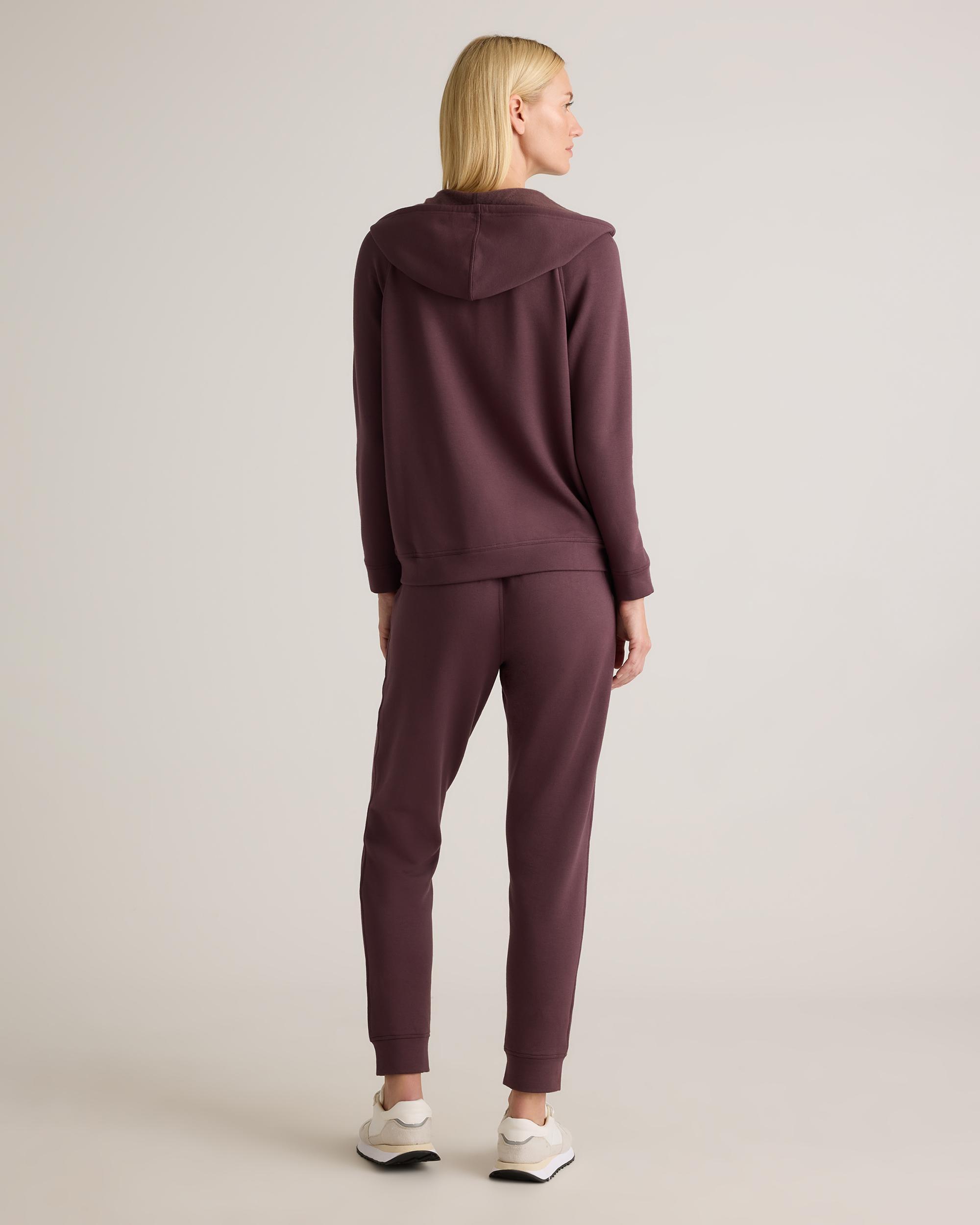 Quince | Women's SuperSoft Fleece Zip Up Hoodie Lenzing Modal Product Image