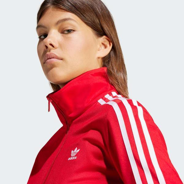 adidas Adicolor Classics Firebird Track Jacket Green XS Womens Product Image