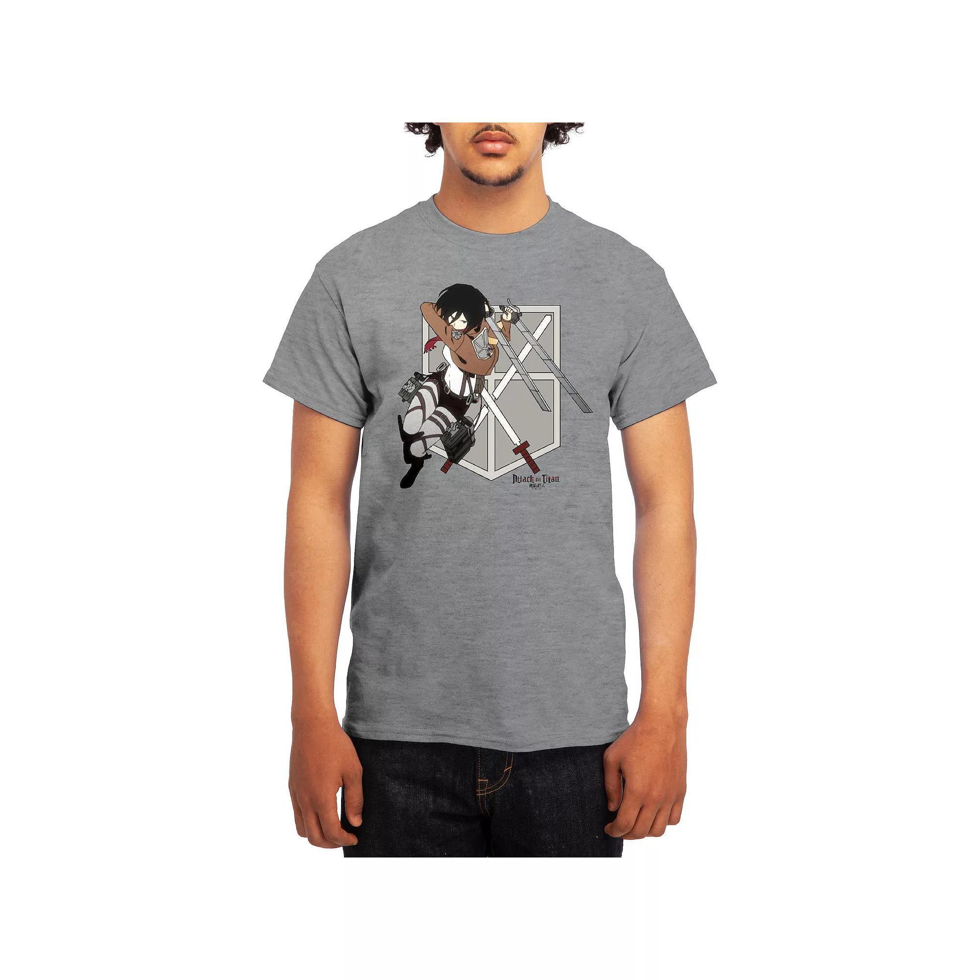 Men's Attack on Titan Mikasa Flying Emblem Tee, Boy's, Size: XXL, Green Product Image