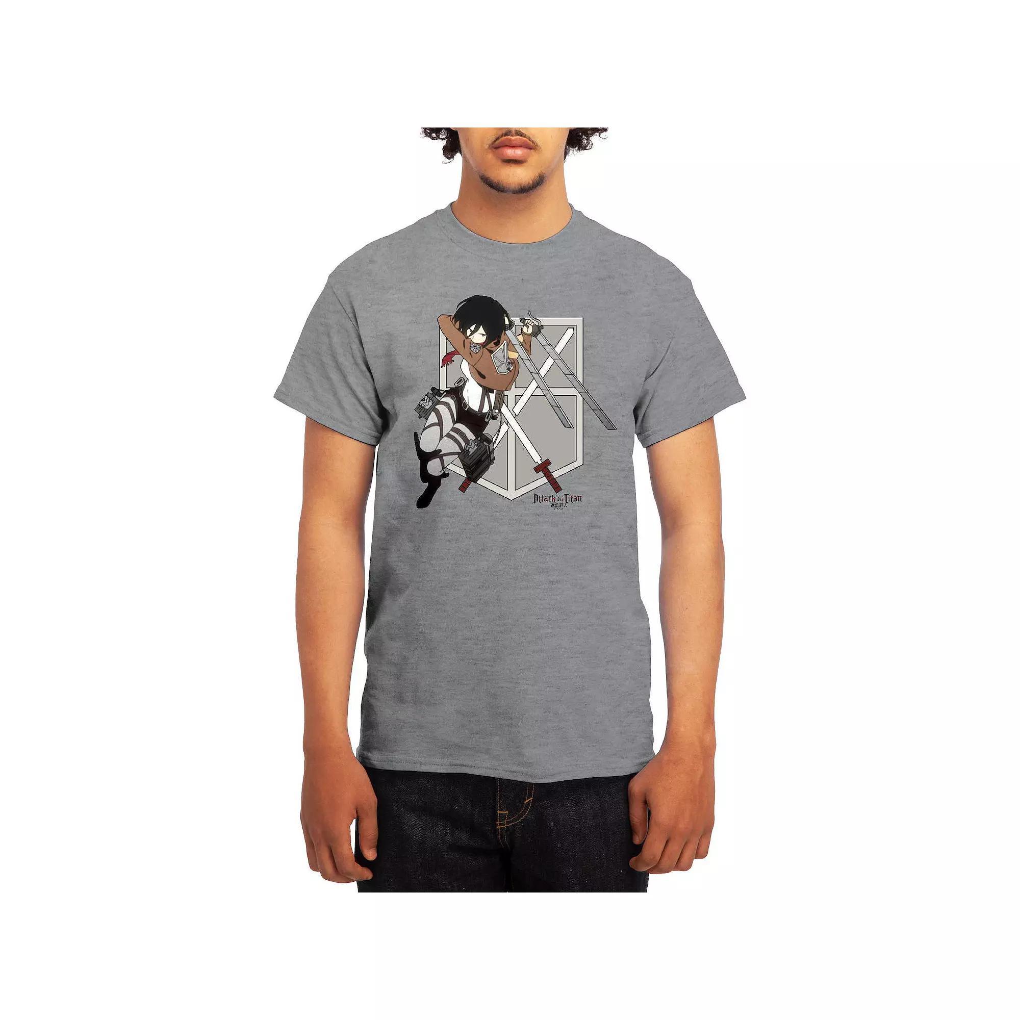 Men's Attack on Titan Mikasa Flying Emblem Tee, Boy's, Size: XXL, Green Product Image