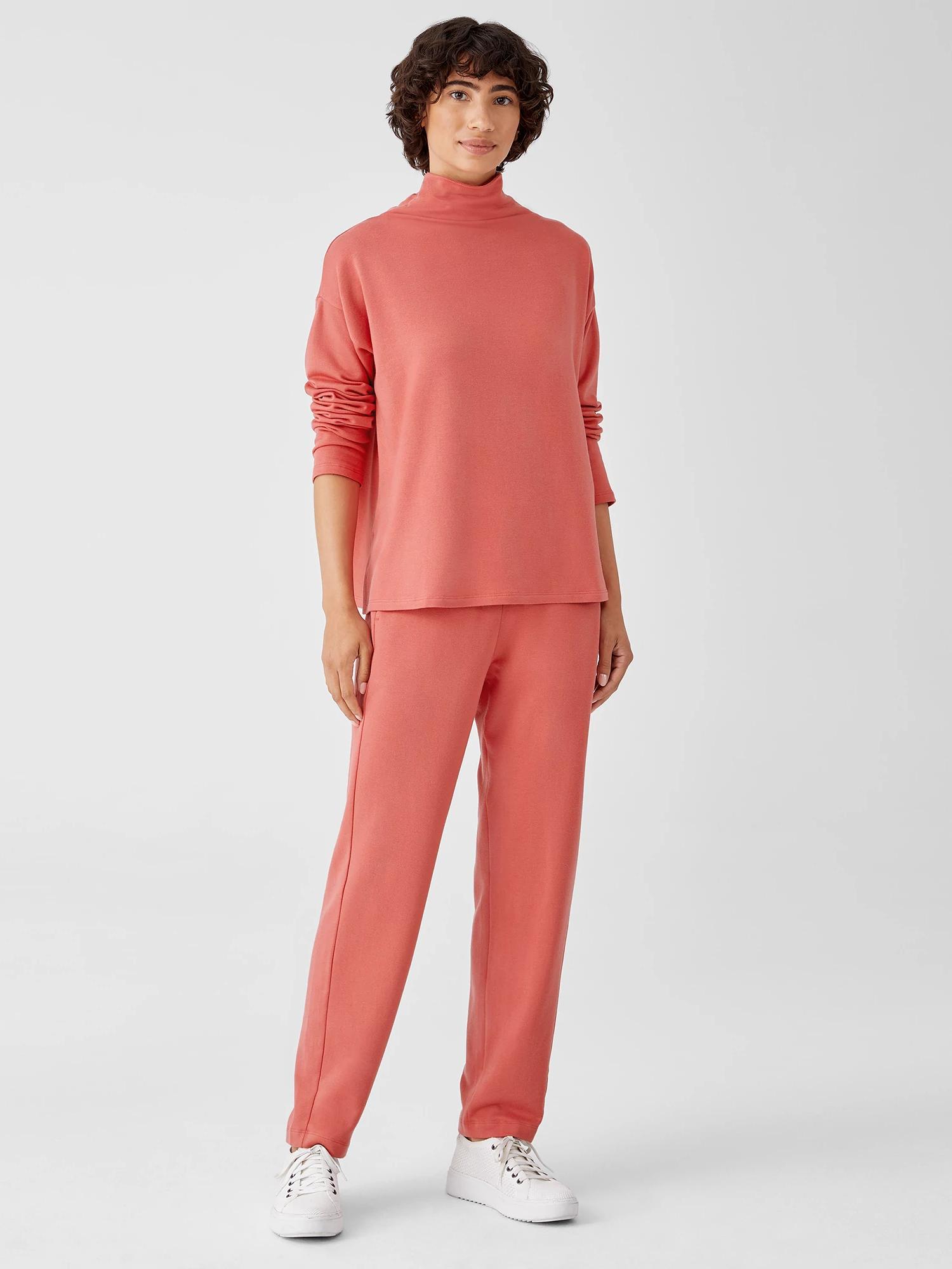 EILEEN FISHER Cozy Brushed Terry Hug Slouchy Pantfemale Product Image