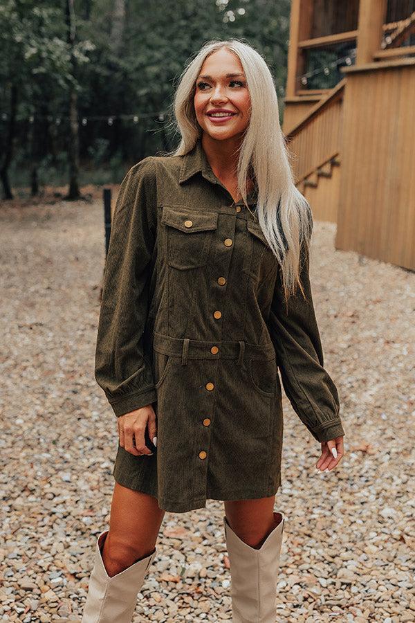 Cinnamon Lane Corduroy Mini Dress Product Image