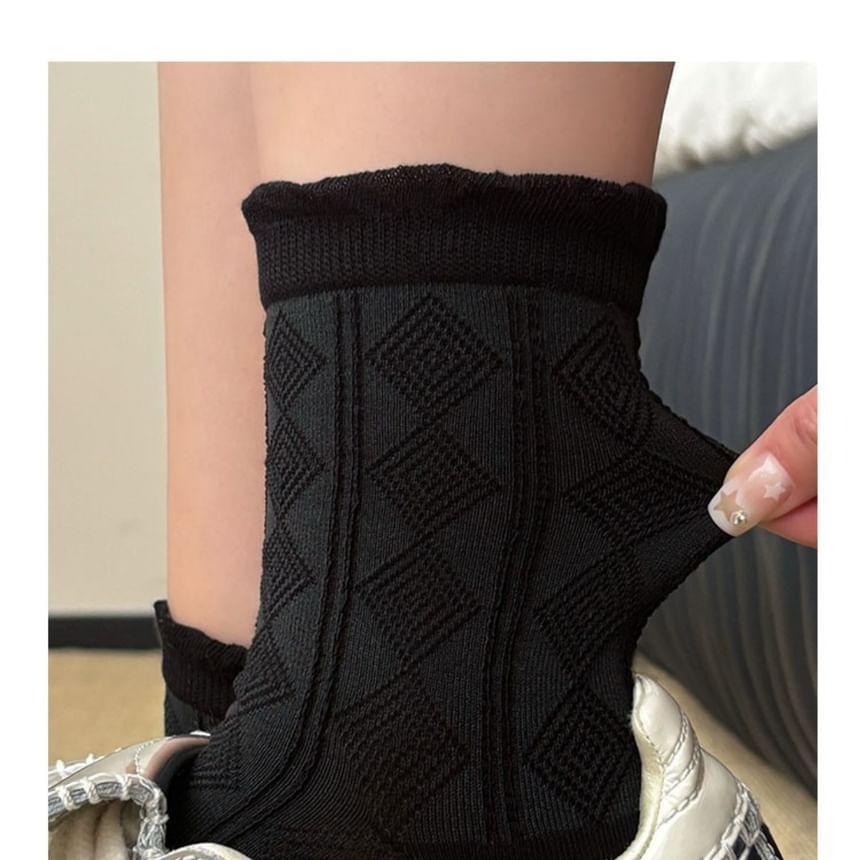 Diamond Pattern Socks / Set Product Image
