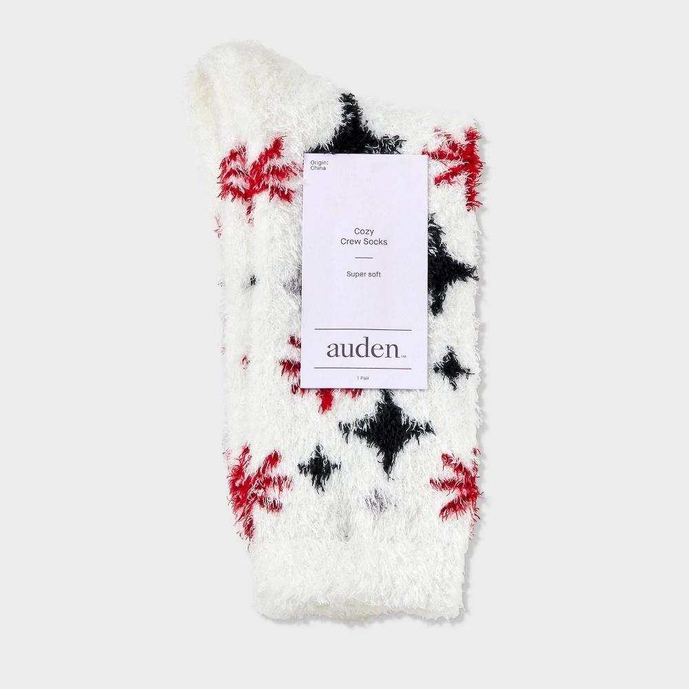 Womens Stars Cozy Crew Socks - Auden 4-10 Product Image