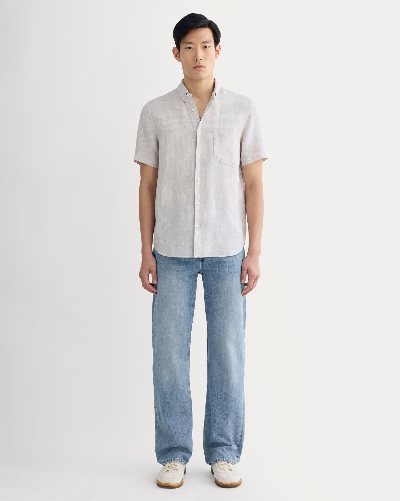 The Classic Short-Sleeve Shirt in Linen Product Image