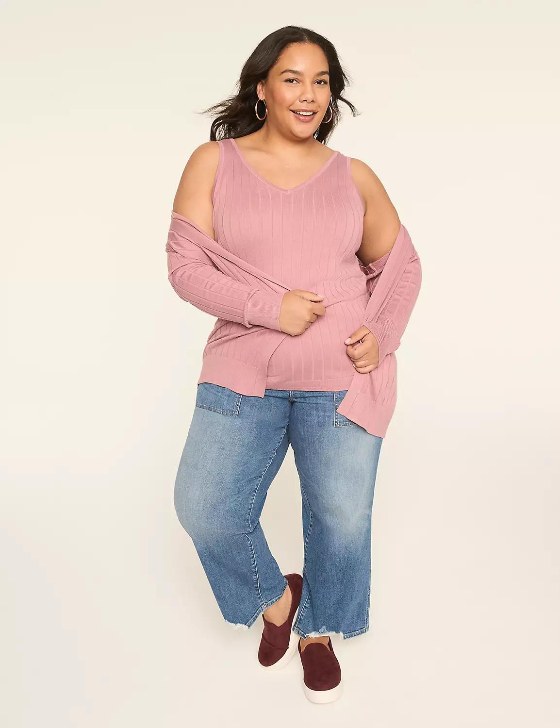 Rib Sweater Tank Product Image