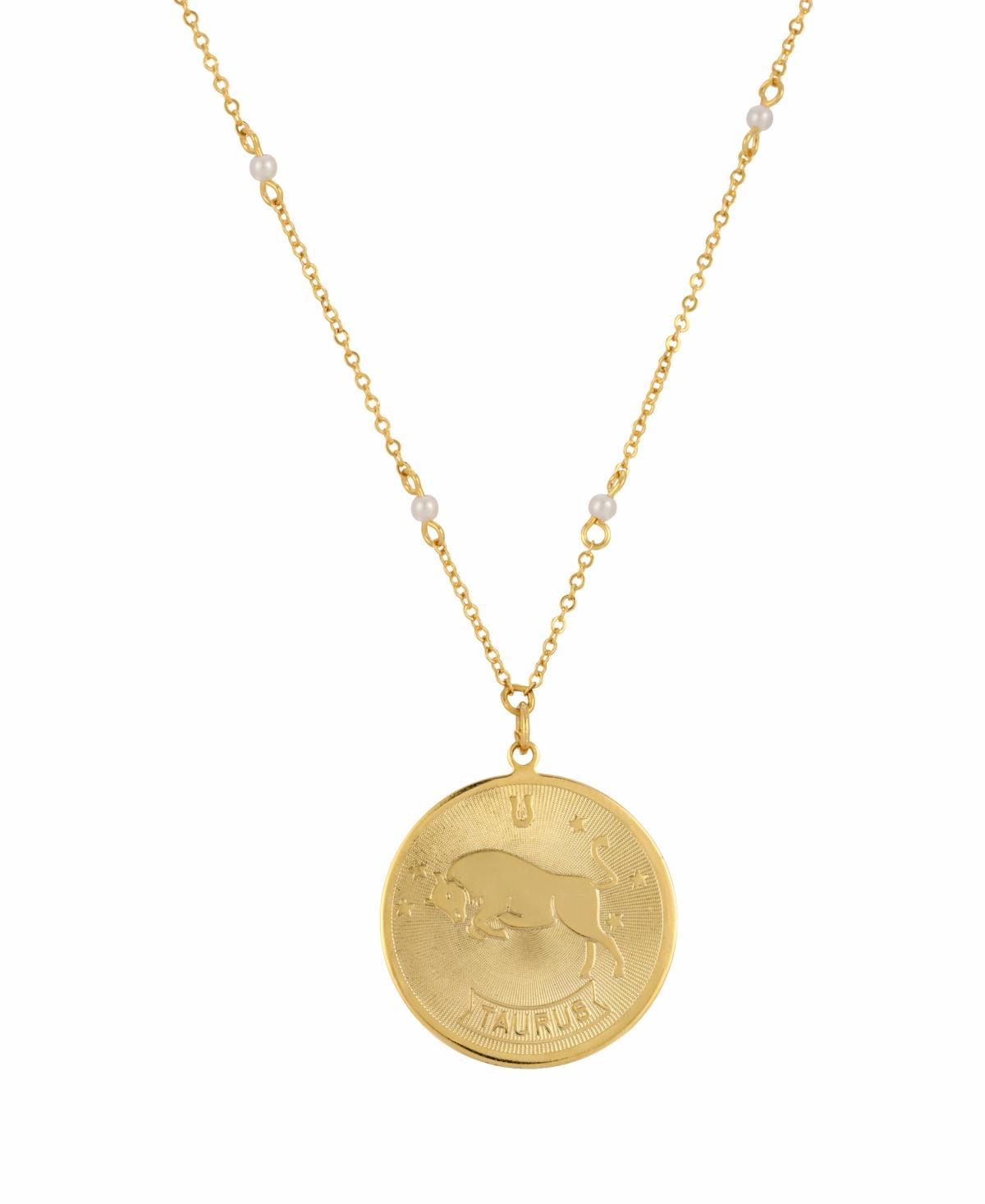 1928 Gold-tone Sagittarius Pendant Necklace, Womens, July Product Image
