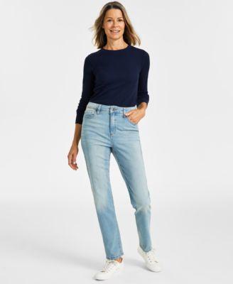 Style & Co Womens High Rise Straight-Leg Jeans, Regular, Short and Long Lengths, Created for Macys Product Image