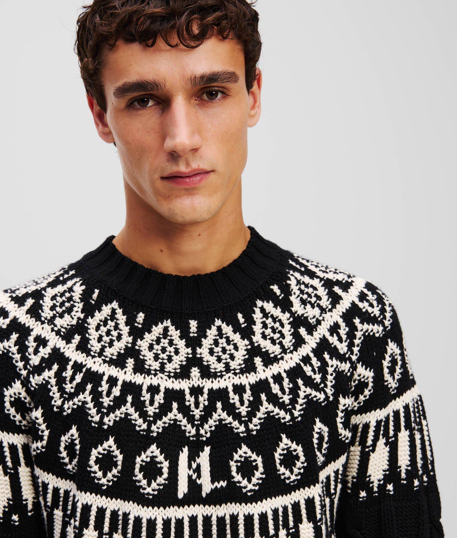KL MONOGRAM FAIRISLE SWEATER  Product Image